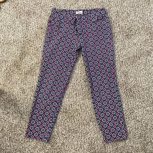 Flower patterned old navy cropped pants